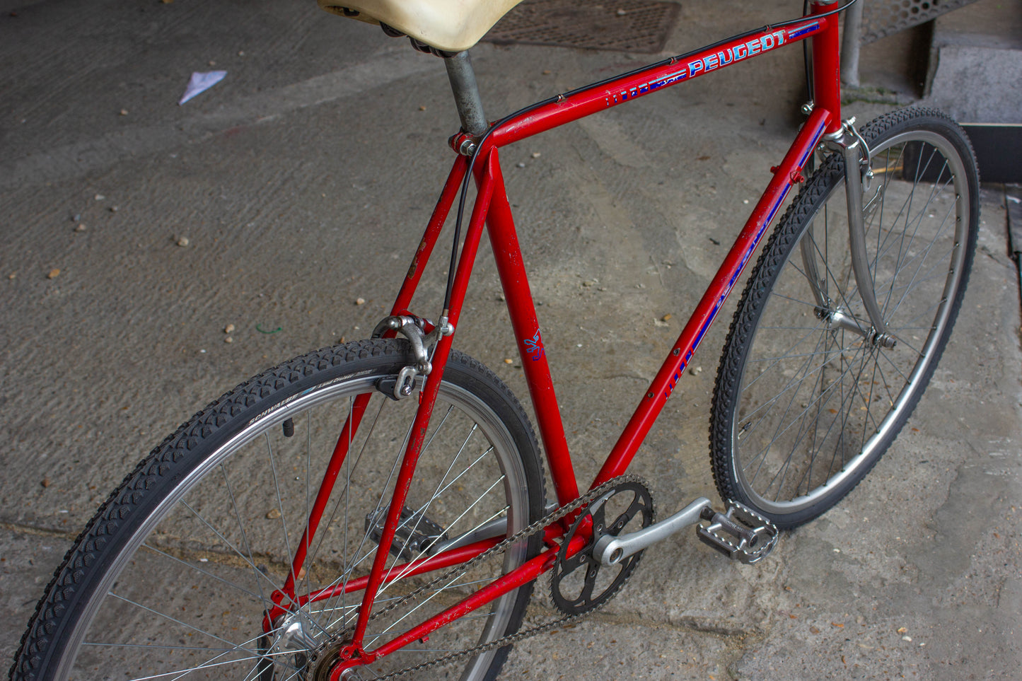 Peugeot Equipe Fixie RAT Urban Fixie custom build vintage bike