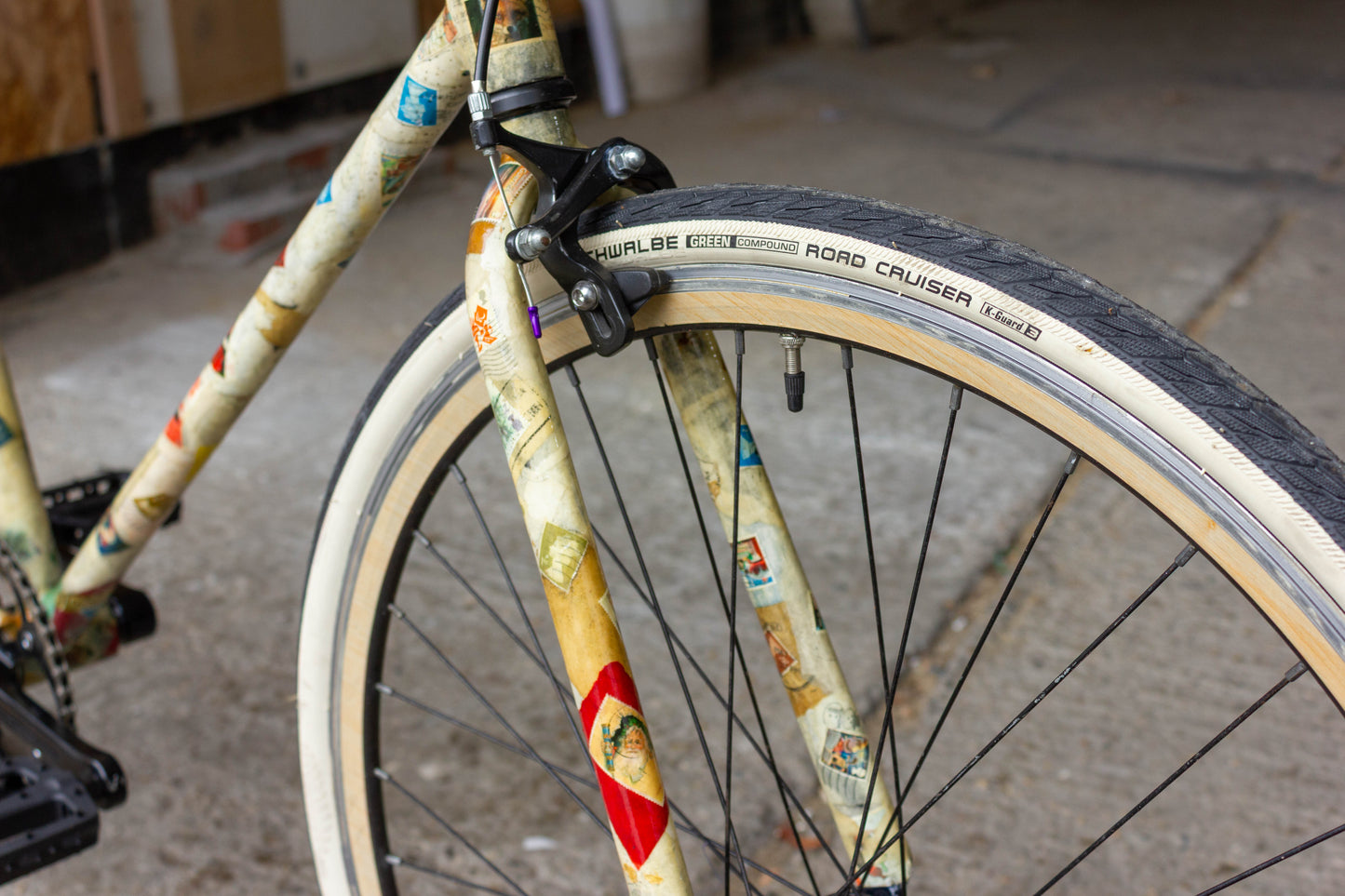 6KU Fixie POST OPERA 1of1 CUSTOM BUILD Stamps wooden