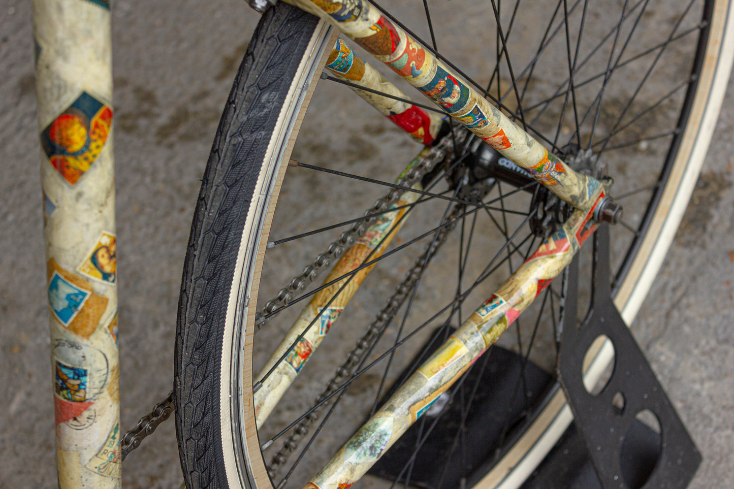 6KU Fixie POST OPERA 1of1 CUSTOM BUILD Stamps wooden